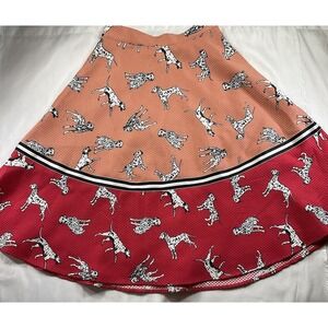 Anthropologie Hutch Size 2 Dalmatian Women's A Line Zipper Closure